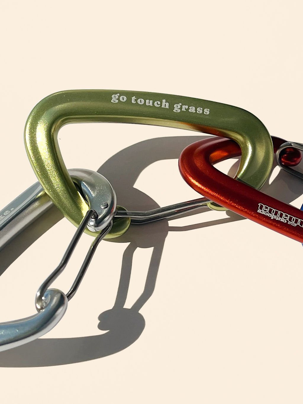 Double Carabiner Set - Lime Soda & Smoke