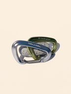 Double Carabiner Set Lime Soda & Smoke