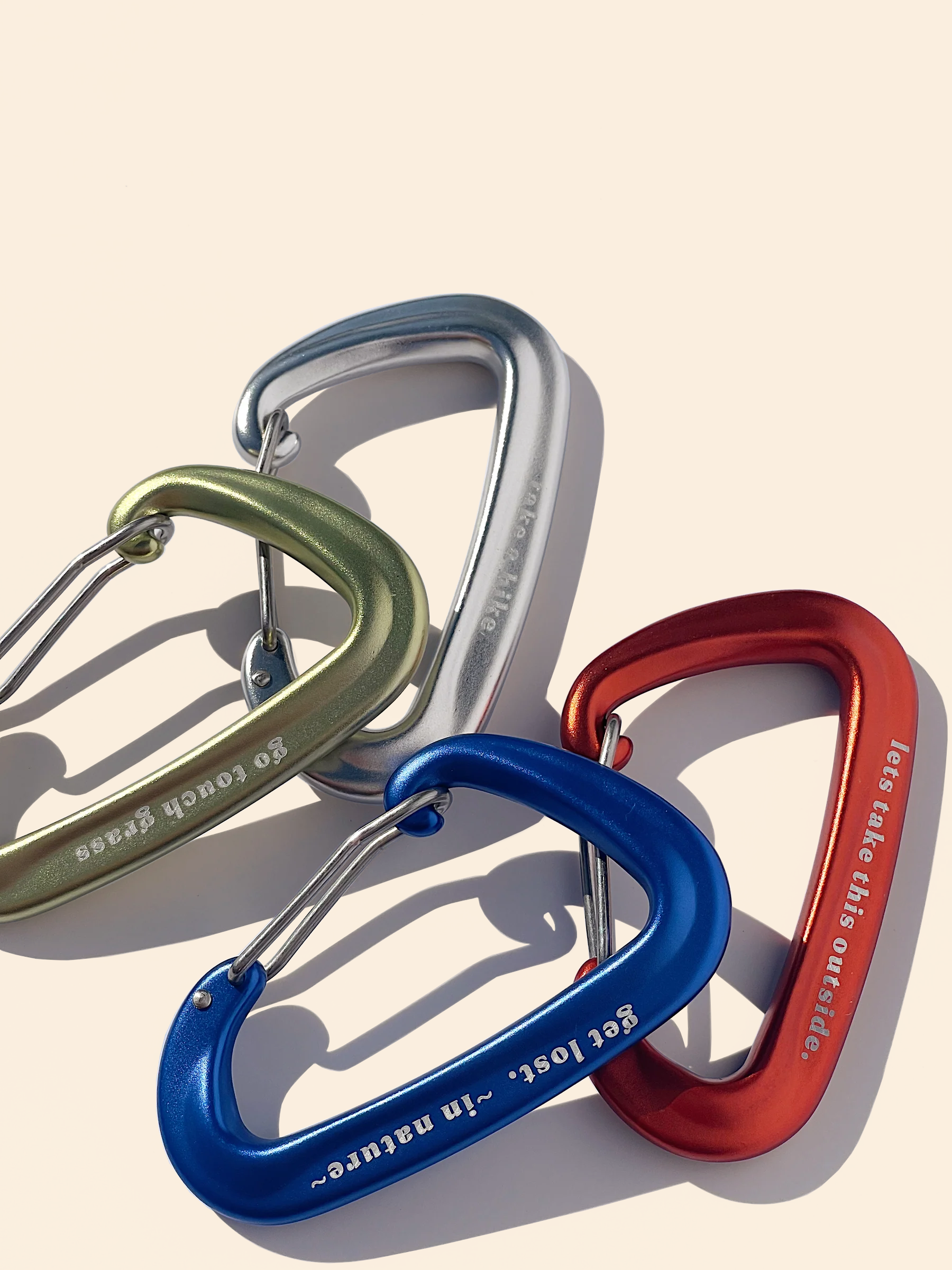 Double Carabiner Set - Fuego & Cobalt
