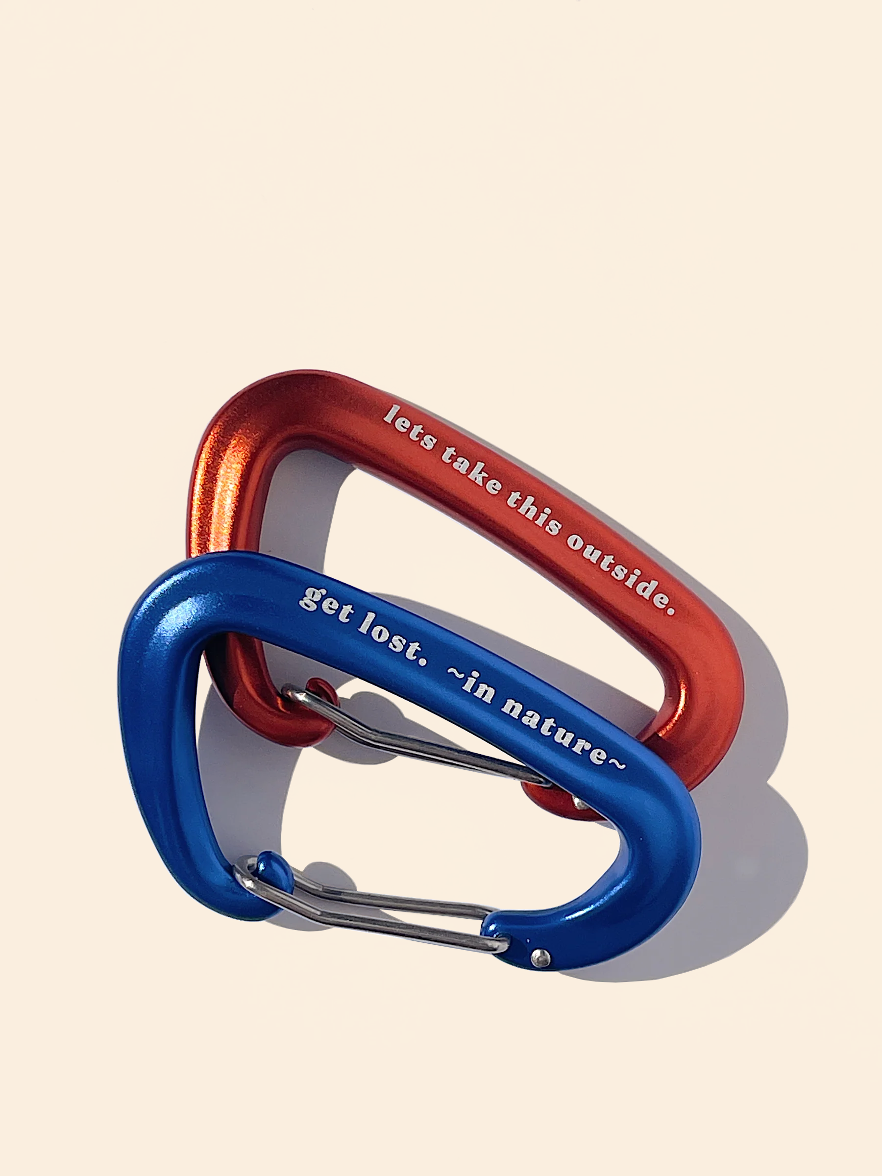 Double Carabiner Set - Fuego & Cobalt