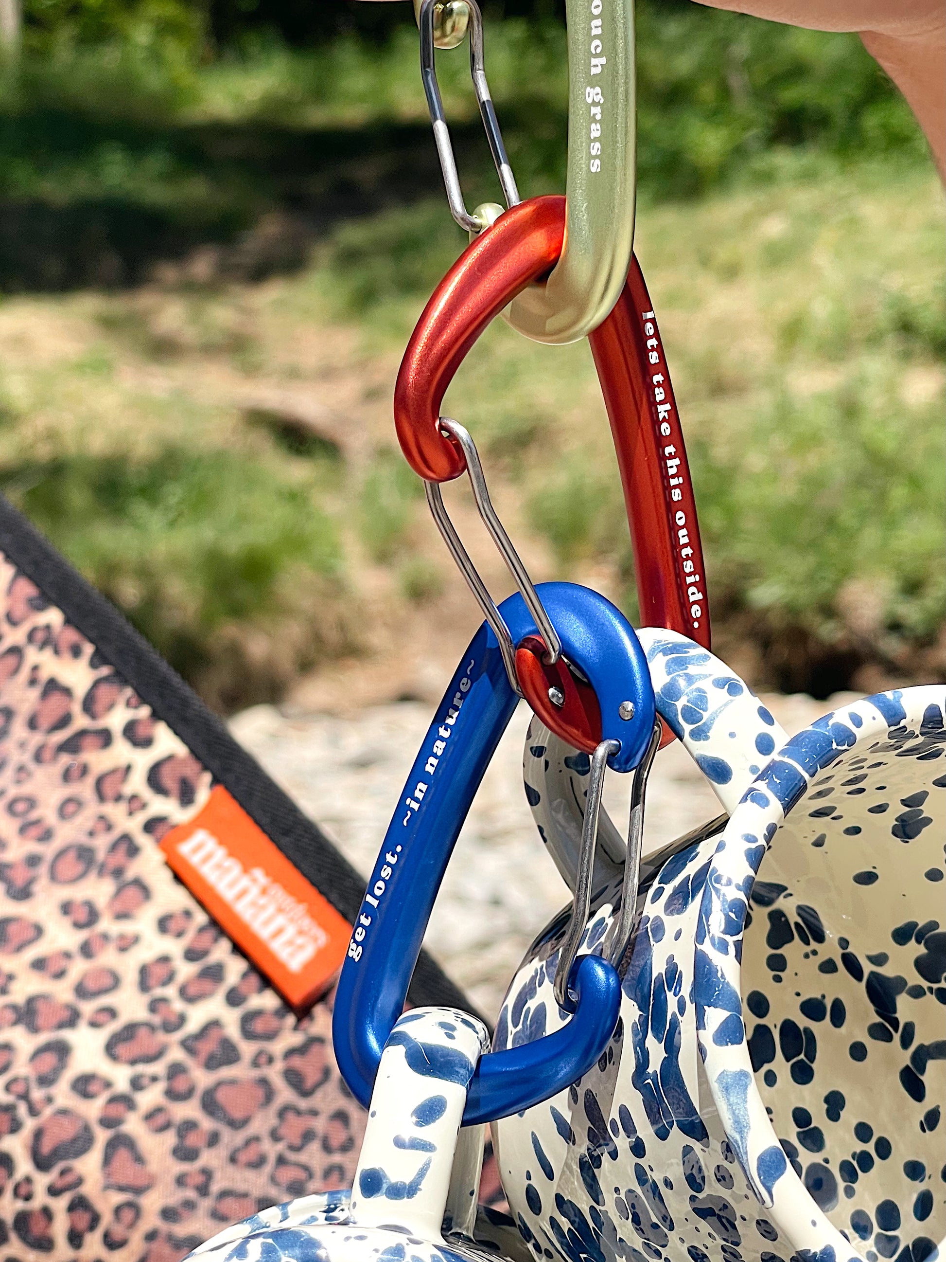 Double Carabiner Set - Fuego & Cobalt